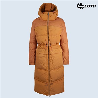 Moteriškas ilgas paminkštintas parkas